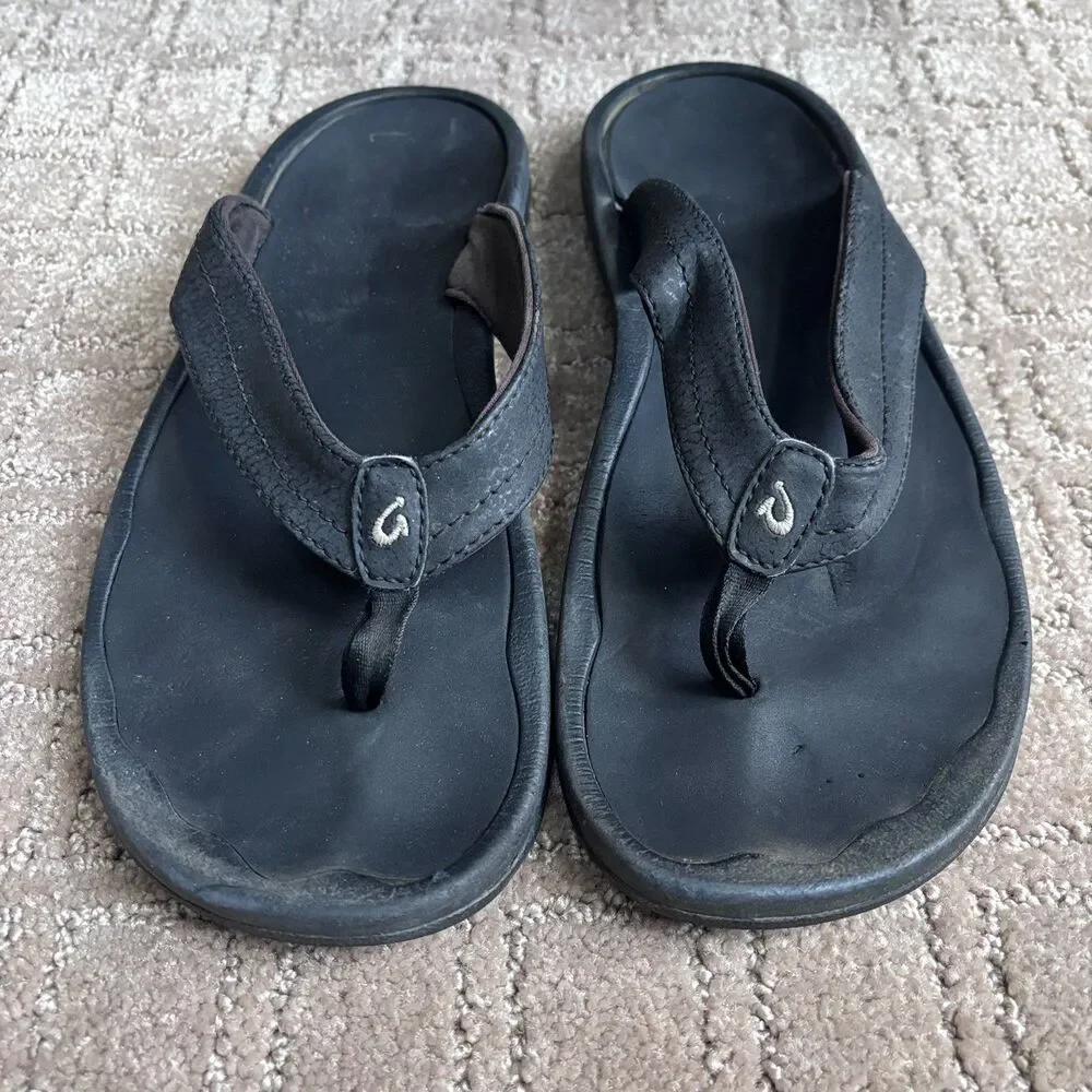 OluKai Ohana Flip Flop Sandals Women's 9.5 Travel Beach Comfort Walking Thong - Picture 2 of 5